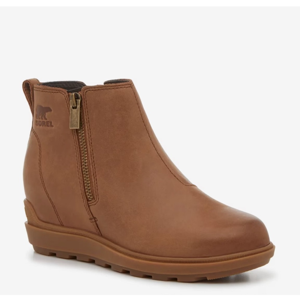 Sorel Evie ll Zip-Women's Tan Ankle Booties